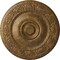 Ekena Millwork Neuveau Ceiling Medallion (Fits Canopies up to 6 3/8"), Hand-Painted Rubbed Bronze, 24 1/4"OD x 2"P CM24NARZS - alternate 1